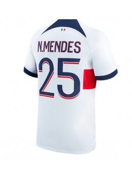 Paris Saint-Germain Nuno Mendes #25 Replika Borta Kläder 2023-24 Kortärmad